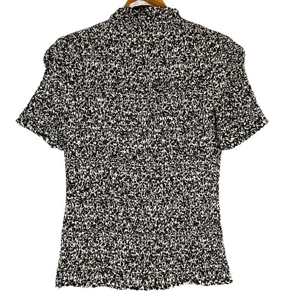 Proenza Schouler White Label NWT Micro Floral Smocked Top Size 4 Turtleneck - Picture 3 of 9